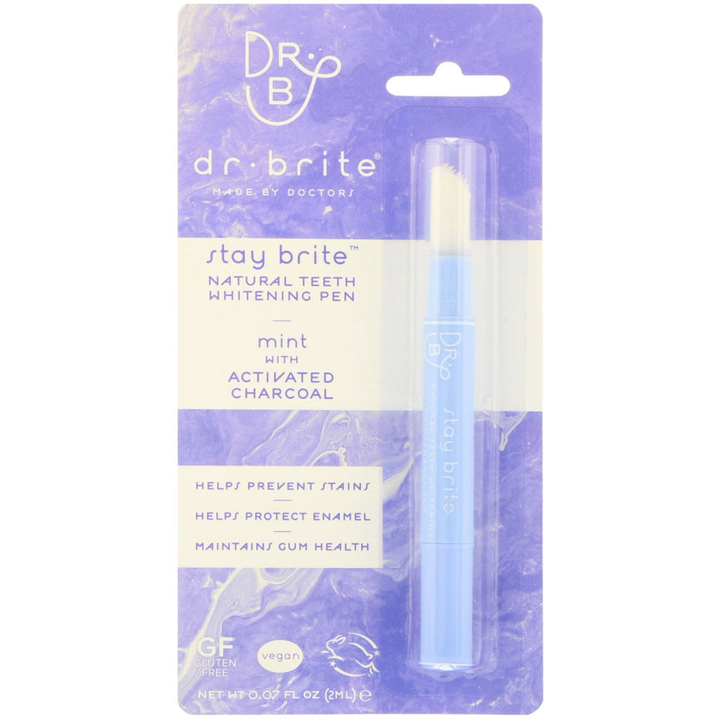 Dr. Brite, Stay Brite, Natural Teeth Whitening Pen, Mint, 0,07 fl oz (2 ml)