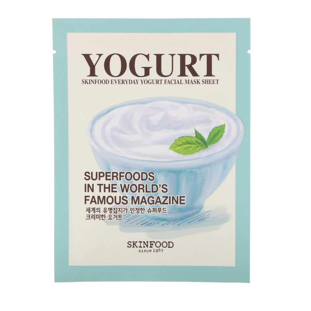 Skinfood, Joghurt-Gesichtsmaskenblatt, 1 Blatt