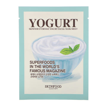 Skinfood, Yogurt Facial Mask Sheet, 1 Sheet