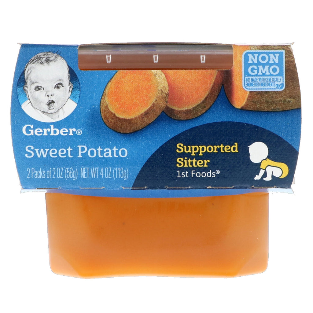 Gerber 1st Foods Sweet Potato 2 Pack 2 oz (56 g) Each