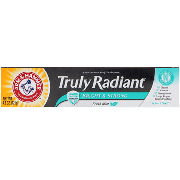Arm & Hammer, Truly Radiant, Bright & Strong Toothpaste, Fresh Mint, 4.3 oz (121 g)
