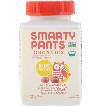 SmartyPants, s, Kids Complete, 120 גומי צמחוניים