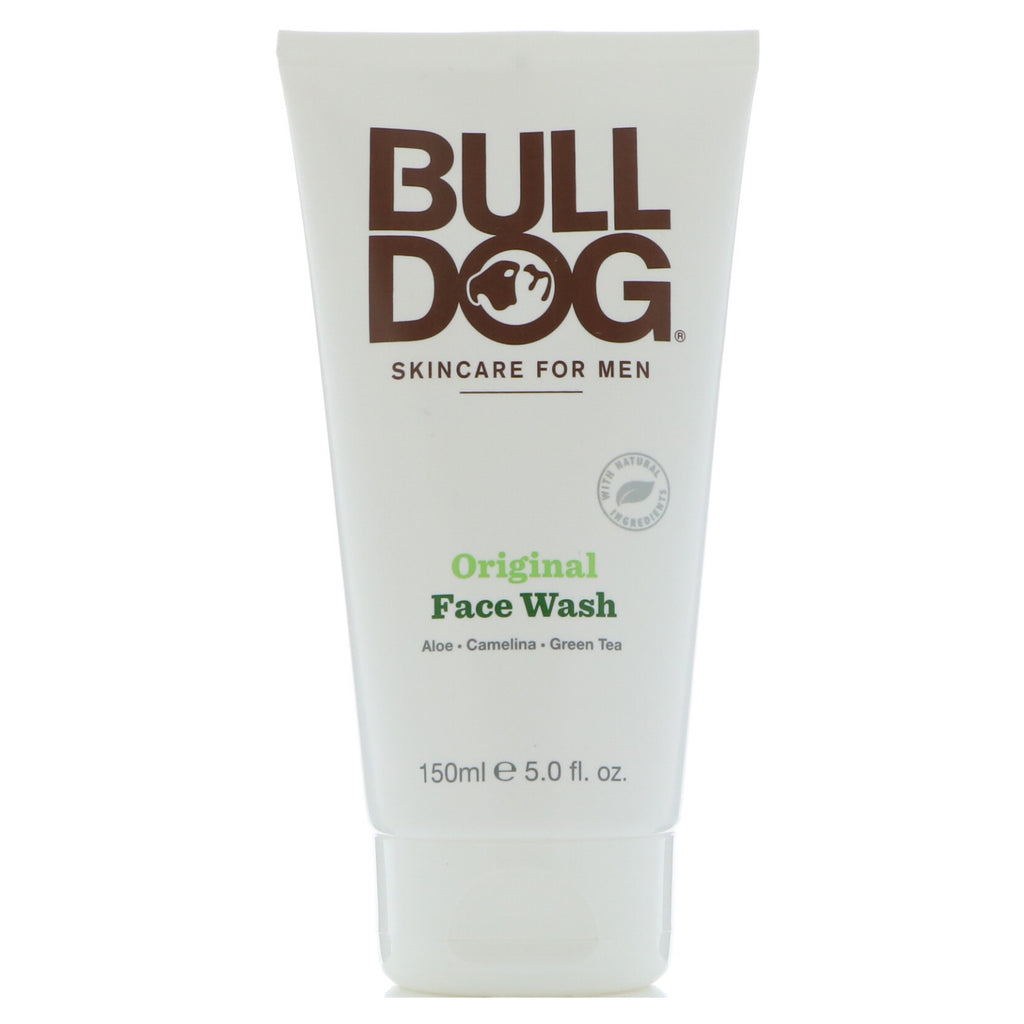 Bulldog Pielęgnacja skóry dla mężczyzn, Oryginalny płyn do mycia twarzy, 5 uncji (150 ml)