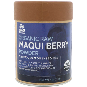 OMG! Food Company, LLC, , Raw Maqui Berry Powder, 4 oz (113 g)