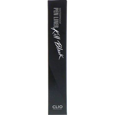 Clio, Vandtæt Pen Liner, Kill Black, 0,01 fl oz (0,55 ml)