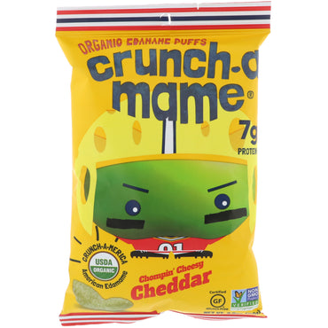 Crunch-A-Mame, 에다마메 퍼프, 촘핀 치즈 체다, 99g(3.5oz)