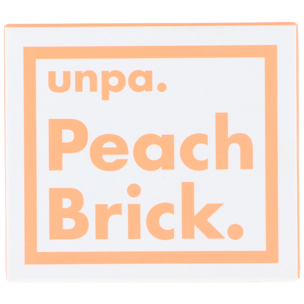 Unpa., Peach Brick, Savon tonifiant, 120 g