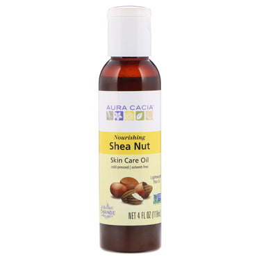 Aura Cacia, ulei de îngrijire a pielii, nucă de shea, 4 fl oz (118 ml)