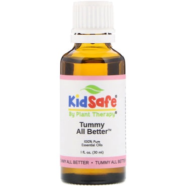 Planteterapi, KidSafe, 100 % rene essensielle oljer, Tummy All Better, 1 fl oz (30 ml)