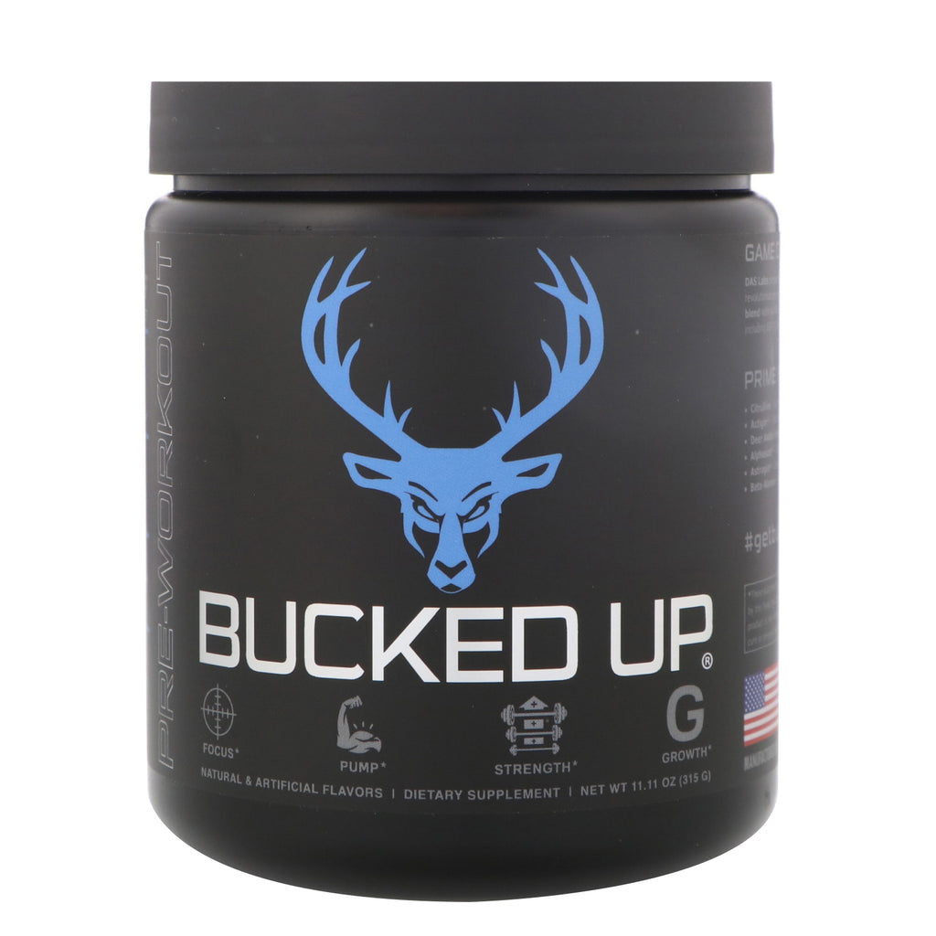Bucked Up, Pre-Workout, Blue Raz, 11.11 oz (315 g)