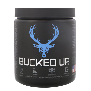 Bucked Up, Pre-entrenamiento, Blue Raz, 315 g (11,11 oz)