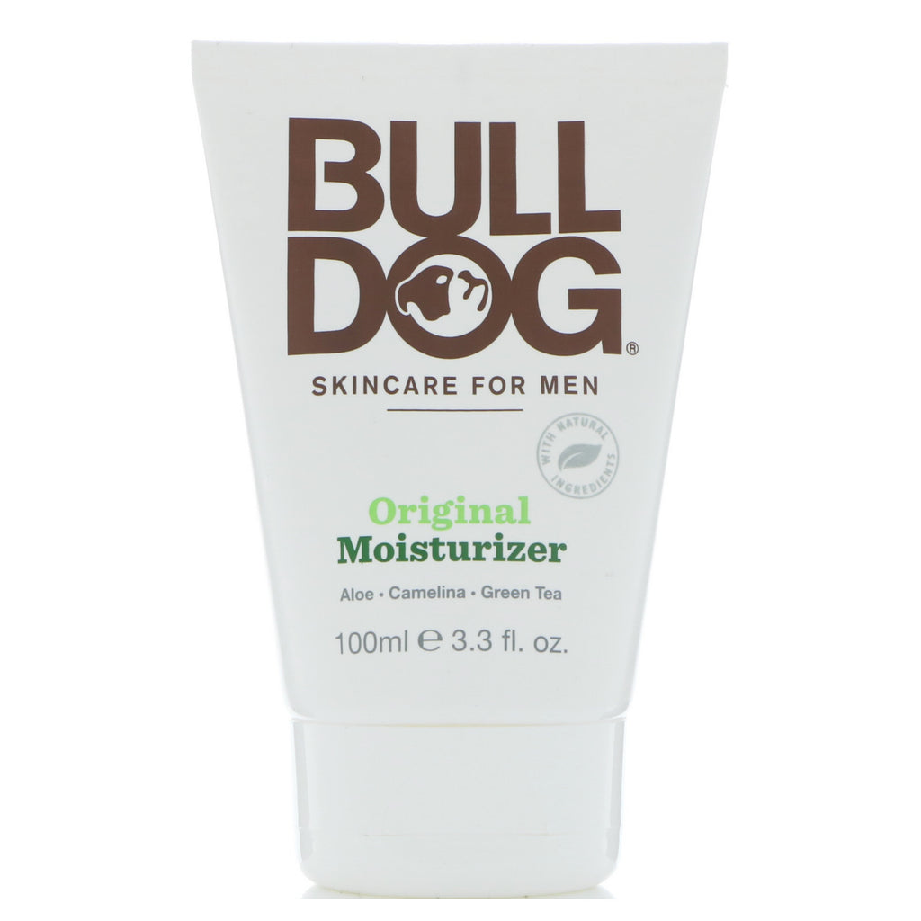 Bulldog Skincare para hombres, humectante original, 3,3 fl oz (100 ml)