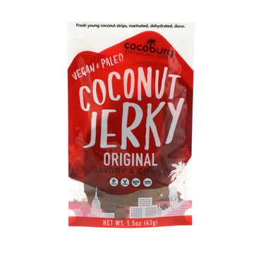 Cocoburg LLC, Jerky à la noix de coco, original, 1,5 oz (43 g)