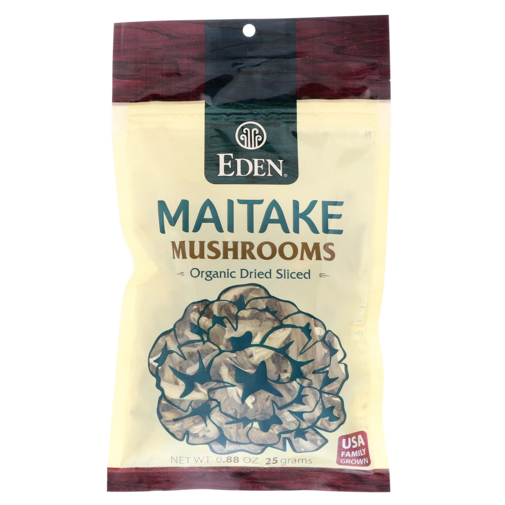 Eden Foods, Maitake Mushrooms,  Dried Sliced, 0.88 oz (25 g)