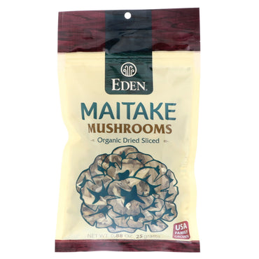 Eden Foods, Hongos maitake, secos en rodajas, 0,88 oz (25 g)
