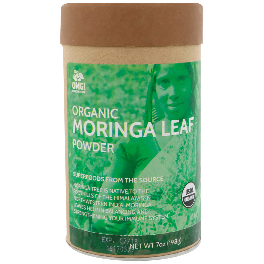 OH MON DIEU! Food Company, LLC, , Poudre de feuilles de Moringa, 7 oz (198 g)