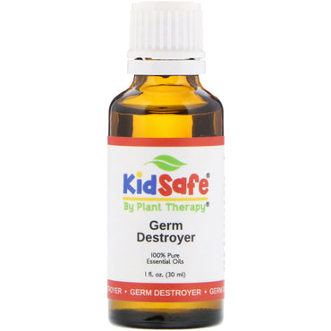 Plant Therapy, KidSafe, aceites esenciales 100 % puros, destructor de gérmenes, 1 fl oz (30 ml)