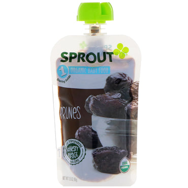 Sprout Babymad trin 1 svesker 3,5 oz (99 g)