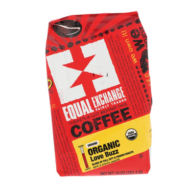 Equal Exchange, ، قهوة، Love Buzz، مطحون، 10 أونصة (283.5 جم)