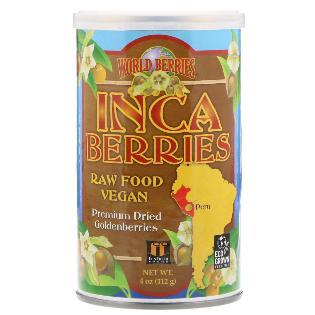 Fun Fresh Foods, World Berries, Inca Berries, 4 oz (112 g)