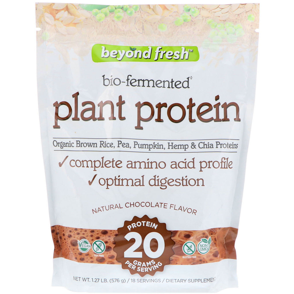 Beyond Fresh, Plant Protein, Natural Chocolate Flavor, 1,27 lb (576 g)