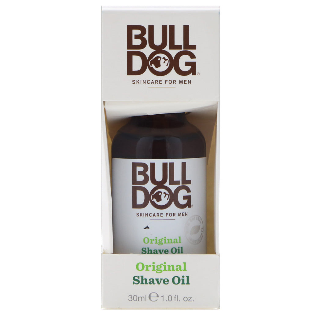 Bulldog Skincare For Men、オリジナル シェーブ オイル、1 fl oz (30 ml)