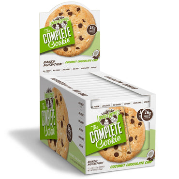 Lenny & Larry's The Complete Cookie Coconut Chocolate Chip 12 Kekse je 4 oz (113 g).