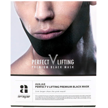 Avajar, Perfect V Lifting Premium schwarze Maske, 1 Maske