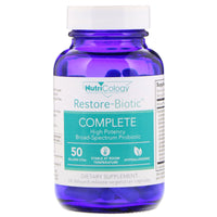 Nutricology, Restore-Biotic Complete, 60 capsules végétariennes à libération retardée