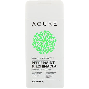Acure, 비바셔스 볼륨 샴푸, 페퍼민트 & 에키네시아, 12 fl oz(354 ml)