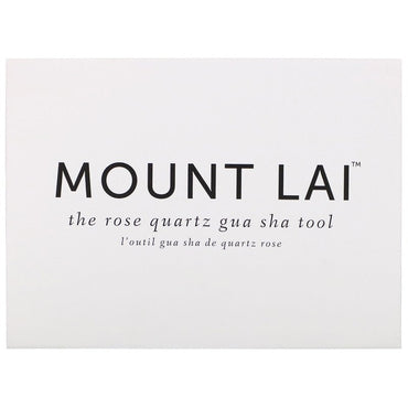 Mount Lai, herramienta Gua Sha de cuarzo rosa, 1 herramienta 