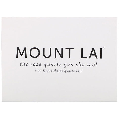 Mount Lai, herramienta Gua Sha de cuarzo rosa, 1 herramienta 