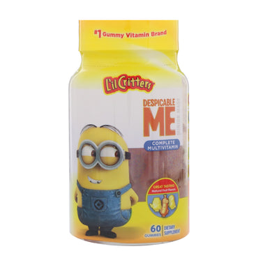 L'il Critters, Despicable Me Complete מולטי ויטמין, טעמי פירות טבעיים, 60 גומי