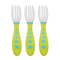 NUK, Gerber, Kiddy Cutlery, Green, 18+ Months, 3 Toddler Forks