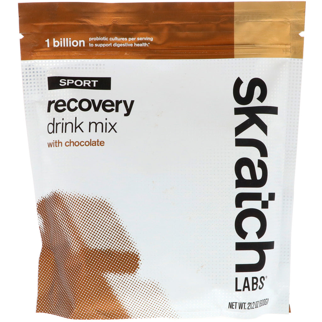 SKRATCH LABS, Sport Recovery Drink Mix, Choklad, 21,2 oz (600 g)