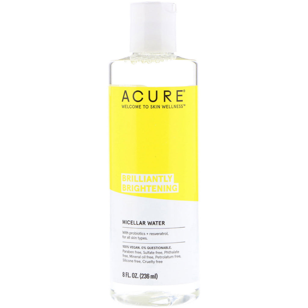 Acure, Brilliantly Brightening, Água Micelar, 236 ml (8 fl oz)