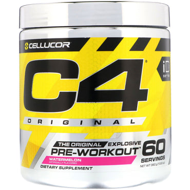 Cellucor, C4 Original Explosive, Pre-Workout, Vandmelon, 13,8 oz (390 g)