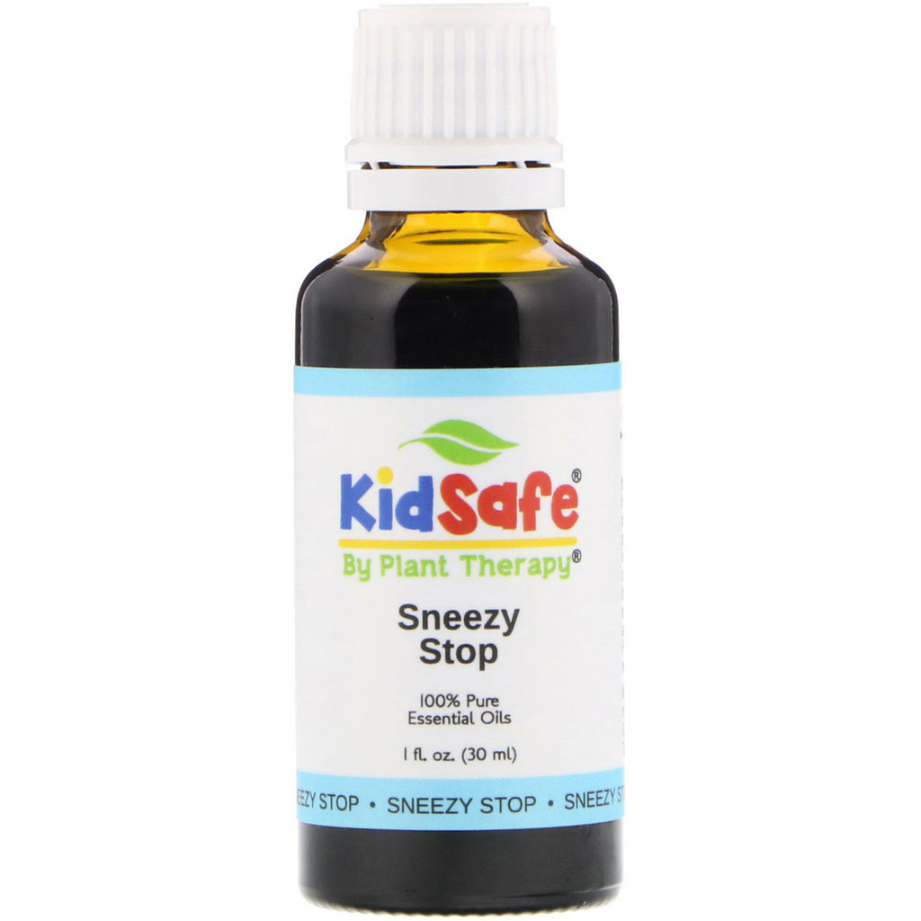 Plant Therapy, KidSafe, 100% czystych olejków eterycznych, Sneezy Stop, 1 uncja (30 ml)