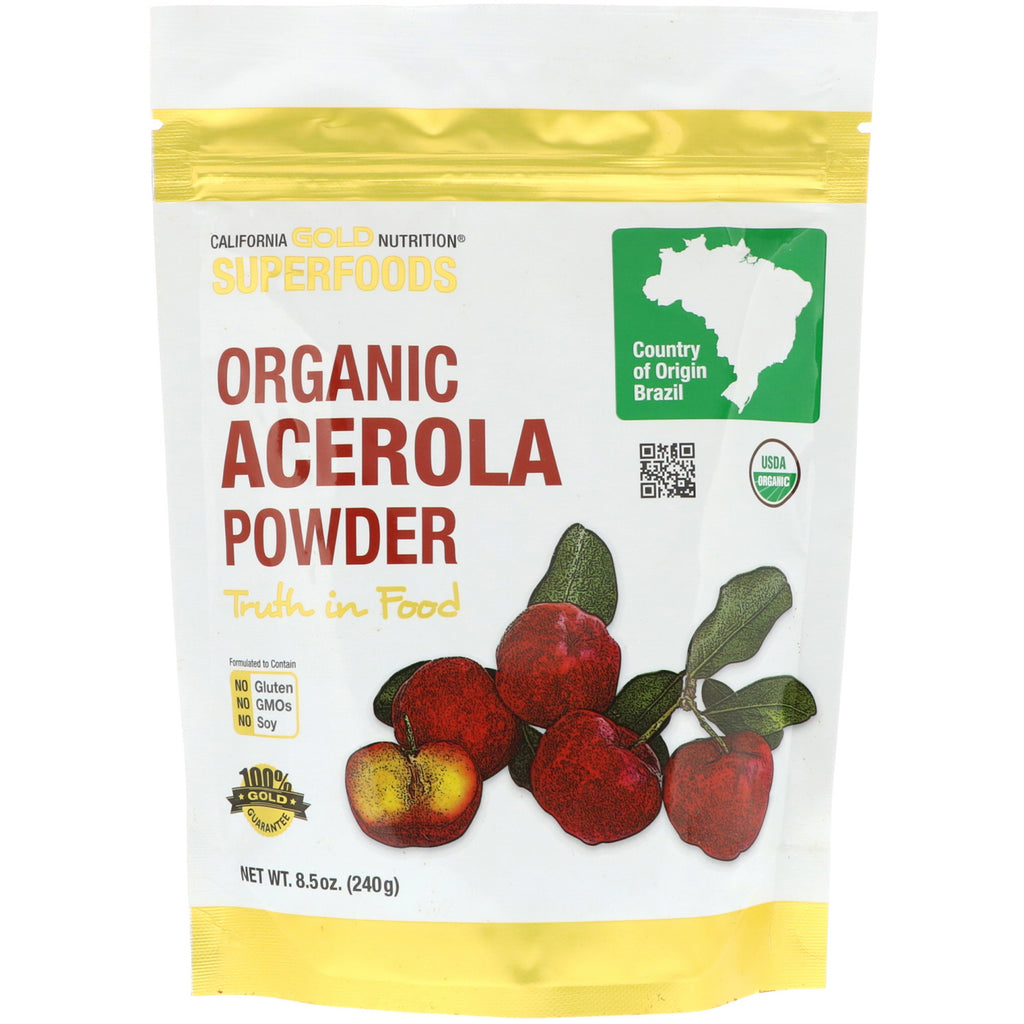California Gold Nutrition, Superfoods,  Acerola Powder, 8.5 oz (240 g)