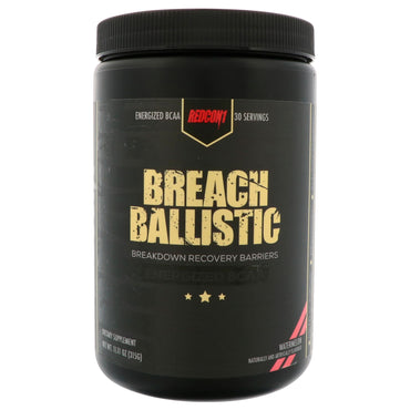 Redcon1, Breach Ballistic, BCAA énergisés, pastèque, 11,11 oz (315 g)