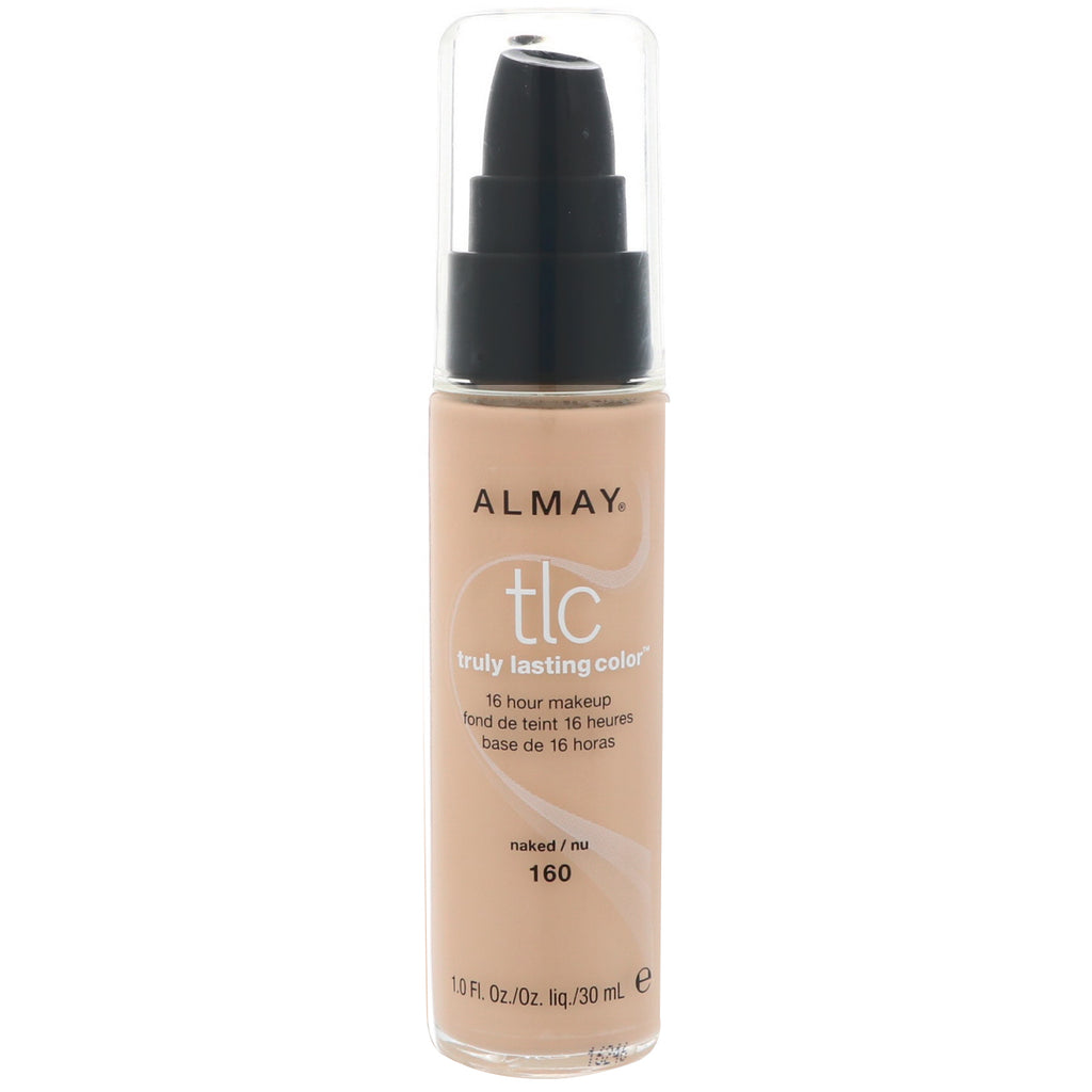 Almay, Maquillaje de color verdaderamente duradero, 160 Naked, 30 ml (1,0 oz. líq.)