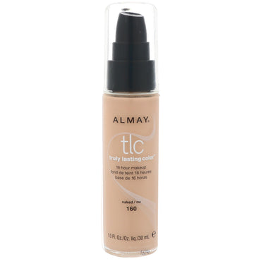 Almay, Maquillaje de color verdaderamente duradero, 160 Desnudo, 30 ml (1,0 oz. líq.)