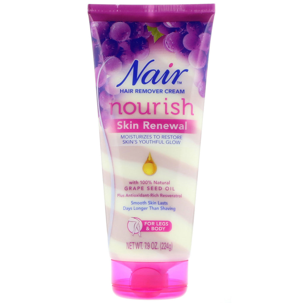 Nair , Hair Remover Cream, Nourish, Skin Renewal, For Legs & Body, 7.9 oz (224 g)
