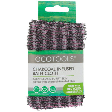 Ecotools, paño de baño con infusión de carbón, 1 paño