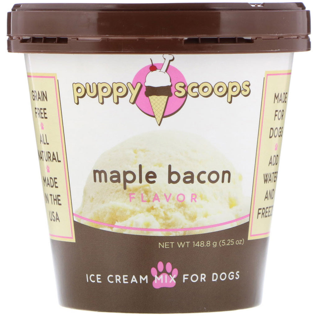 パピーケーキ、犬用アイスクリームミックス、メープルベーコン風味、5.25オンス (148.8 g)