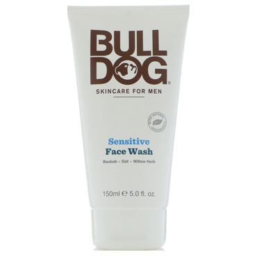 Bulldog Skincare للرجال، غسول الوجه الحساس، 5 أونصة سائلة (150 مل)