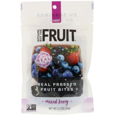 Nothing But The Fruit, Real Pressed Fruit Bites, Mixed Berry, 2.5 oz (70 g)
