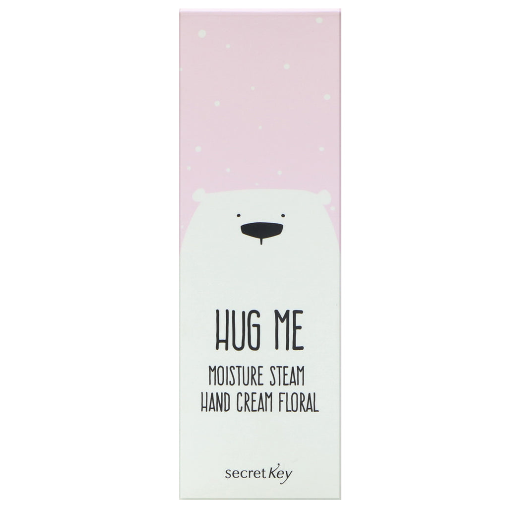 Secret Key, Hug Me, 모이스처 스팀 핸드 크림, 꽃무늬, 30ml(1.01oz)