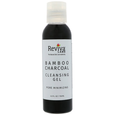 Reviva Labs, Bamboo Charcoal Cleansing Gel, Pore Minimering, 4 fl oz (118 ml)