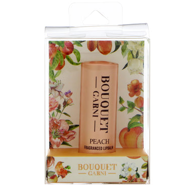 Bouquet Garni, Fragranced Lip Balm, Peach, 1 Lip Balm